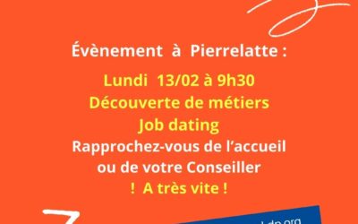 Evènement  Pierrelatte – Rdv 13/02 à 9h30
